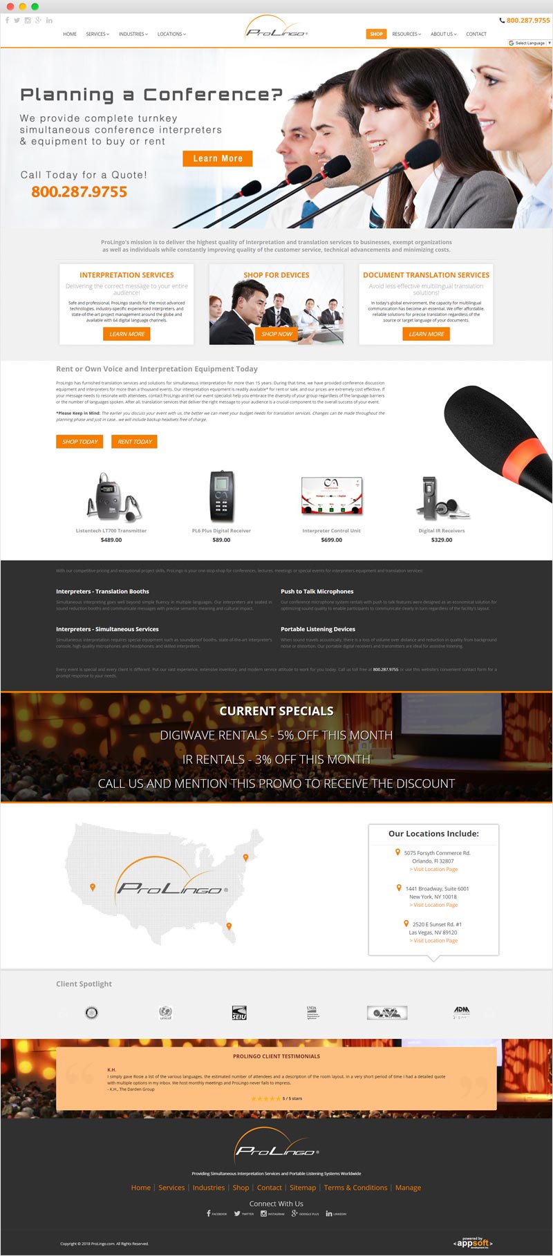 ProLingo Web Page